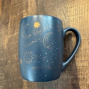 T.J.Maxx Midnight Blue and Gold Starry Mug